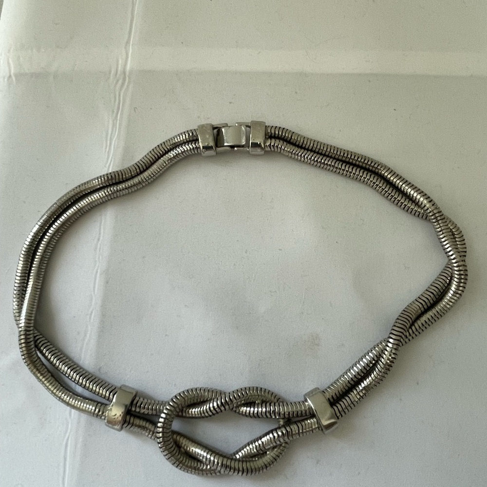 Source Unknown Silver Necklace - image 2